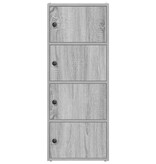 vidaXL Boekenkast 40x24x102 cm bewerkt hout grijs sonoma eikenkleurig