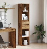 vidaXL Boekenkast 36x30x171 cm bewerkt hout oud houtkleurig