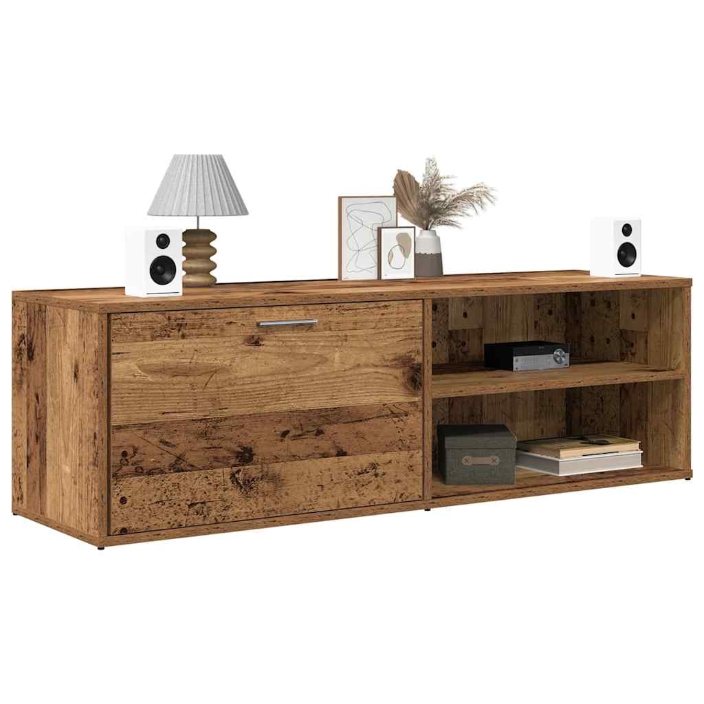 vidaXL Tv-meubel 120x34x37 cm bewerkt hout oud houtkleurig