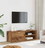 vidaXL Tv-meubel 120x34x37 cm bewerkt hout oud houtkleurig