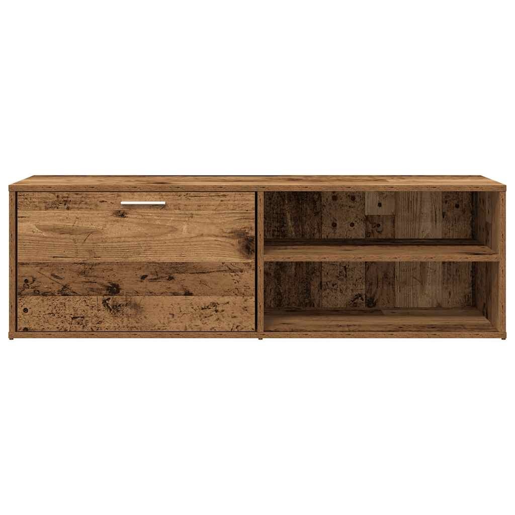 vidaXL Tv-meubel 120x34x37 cm bewerkt hout oud houtkleurig