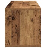 vidaXL Tv-meubel 120x34x37 cm bewerkt hout oud houtkleurig
