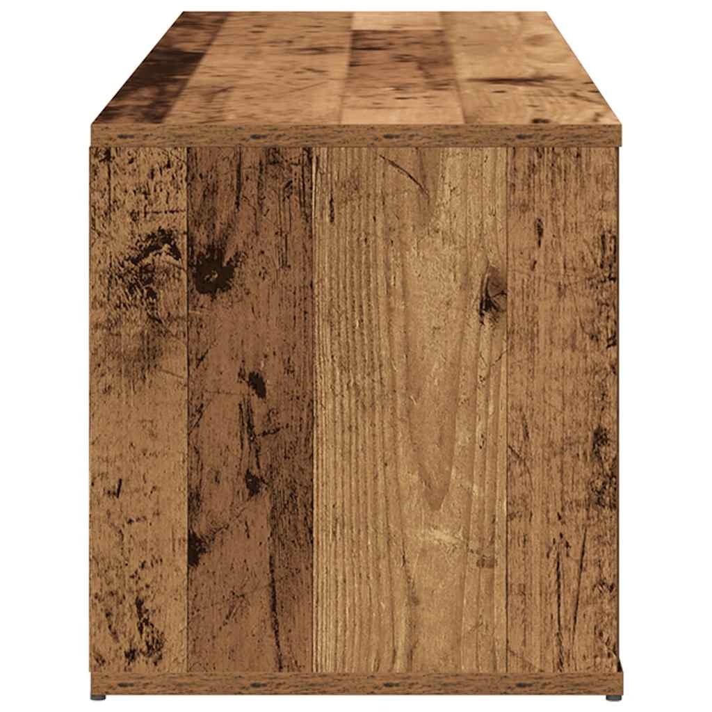vidaXL Tv-meubel 120x34x37 cm bewerkt hout oud houtkleurig