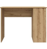 vidaXL Bureau 100x55x75 cm bewerkt hout artisanaal eikenkleur