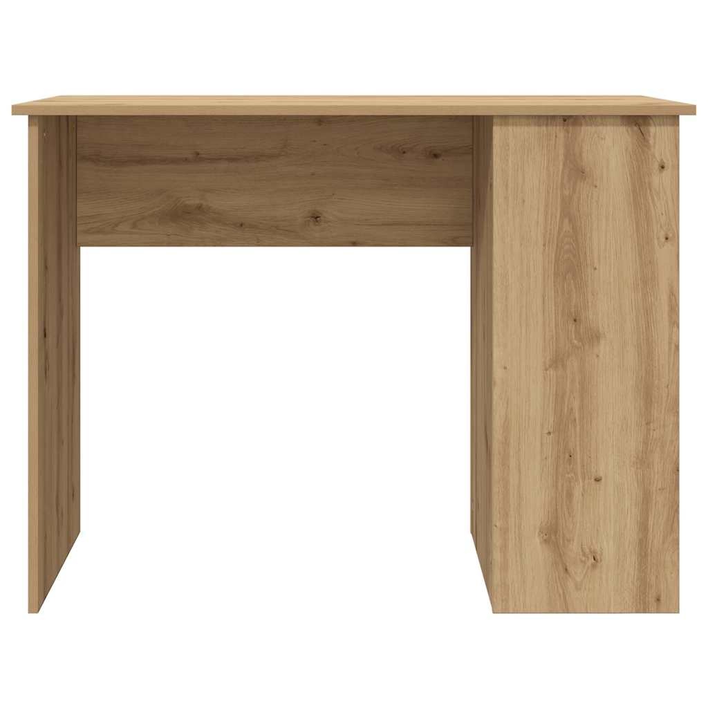 vidaXL Bureau 100x55x75 cm bewerkt hout artisanaal eikenkleur