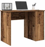 VidaXL Bureau 100x55x75 cm bewerkt hout oud houtkleurig