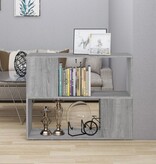 vidaXL Boekenkast/kamerscherm 80x24x63 cm grijs sonoma eikenkleurig