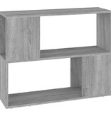 vidaXL Boekenkast/kamerscherm 80x24x63 cm grijs sonoma eikenkleurig