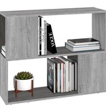 vidaXL Boekenkast/kamerscherm 80x24x63 cm grijs sonoma eikenkleurig