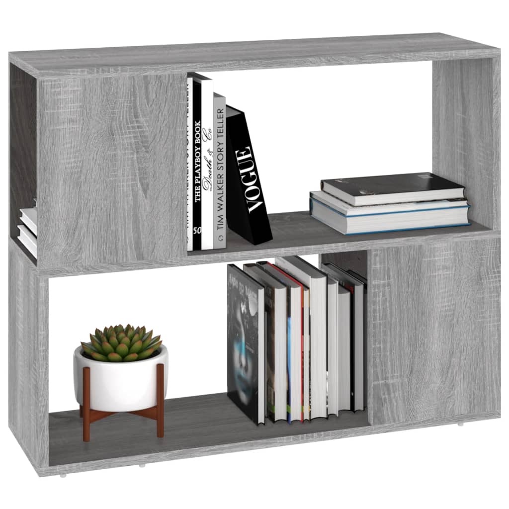 vidaXL Boekenkast/kamerscherm 80x24x63 cm grijs sonoma eikenkleurig