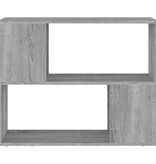 vidaXL Boekenkast/kamerscherm 80x24x63 cm grijs sonoma eikenkleurig