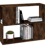 vidaXL Boekenkast/kamerscherm 80x24x63 cm gerookt eikenkleurig