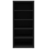 vidaXL Schoenenkast 31,5x35x70 cm spaanplaat zwart