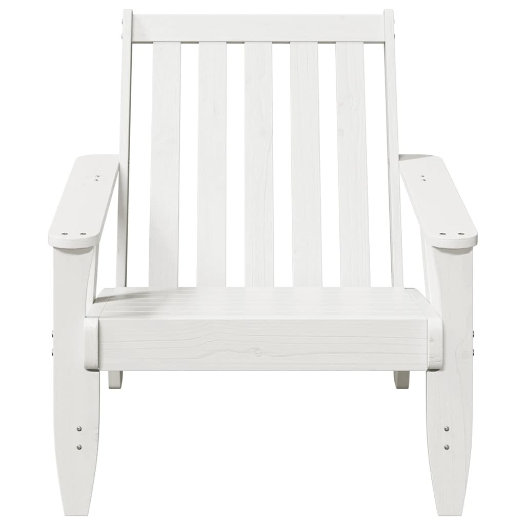 vidaXL Tuinstoelen Adirondack 2 st 75x77x77 cm massief grenenhout wit