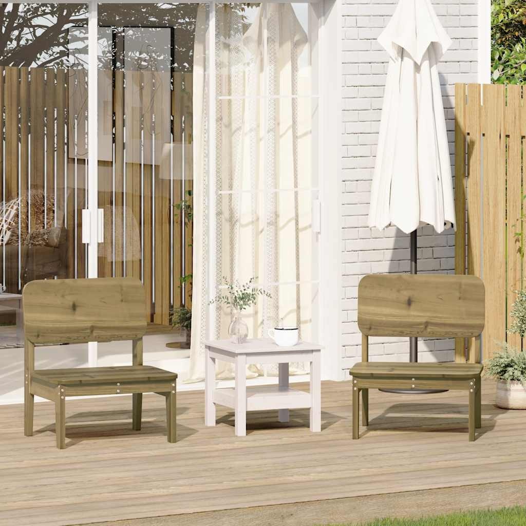 vidaXL Tuinstoelen 2 st 60x52,5x72 cm geïmpregneerd hout