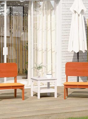 vidaXL Tuinstoelen 2 st 60x52,5x72 cm massief grenenhout wasbruin
