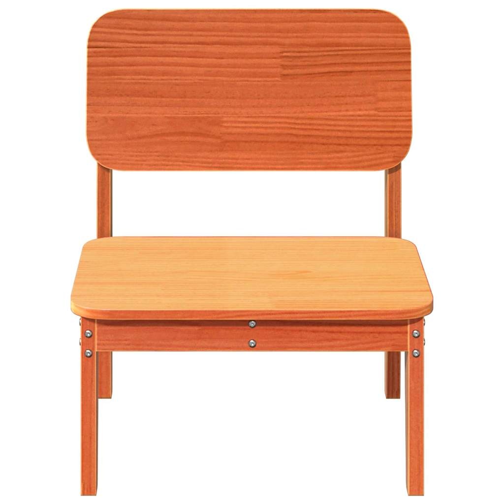 vidaXL Tuinstoelen 2 st 60x52,5x72 cm massief grenenhout wasbruin