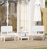 vidaXL Tuinstoelen 2 st 60x52,5x72 cm massief grenenhout wit