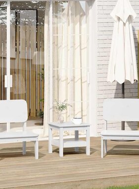 vidaXL Tuinstoelen 2 st 60x52,5x72 cm massief grenenhout wit
