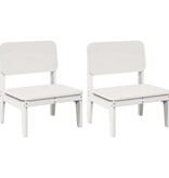 vidaXL Tuinstoelen 2 st 60x52,5x72 cm massief grenenhout wit