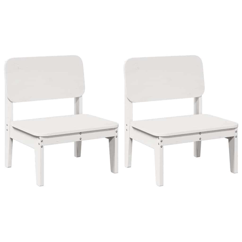 vidaXL Tuinstoelen 2 st 60x52,5x72 cm massief grenenhout wit