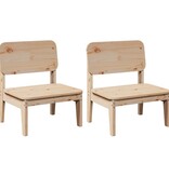 vidaXL Tuinstoelen 2 st 60x52,5x72 cm massief grenenhout
