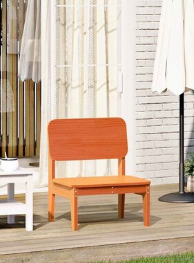 vidaXL Tuinstoel 60x52,5x72 cm massief grenenhout wasbruin