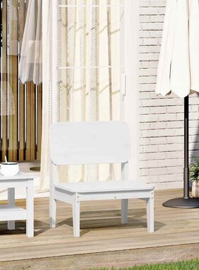 vidaXL Tuinstoel 60x52,5x72 cm massief grenenhout wit