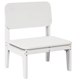 vidaXL Tuinstoel 60x52,5x72 cm massief grenenhout wit