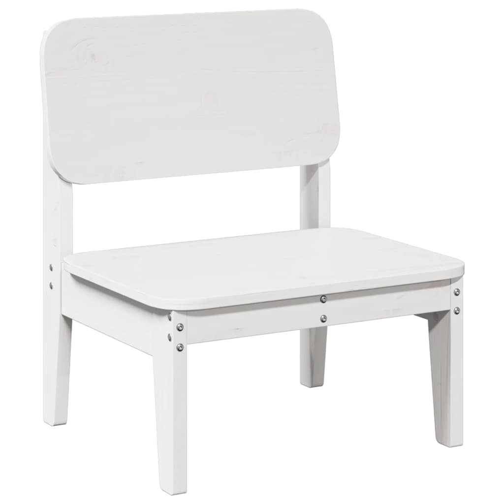 vidaXL Tuinstoel 60x52,5x72 cm massief grenenhout wit