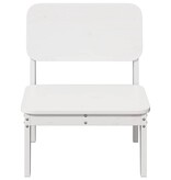 vidaXL Tuinstoel 60x52,5x72 cm massief grenenhout wit