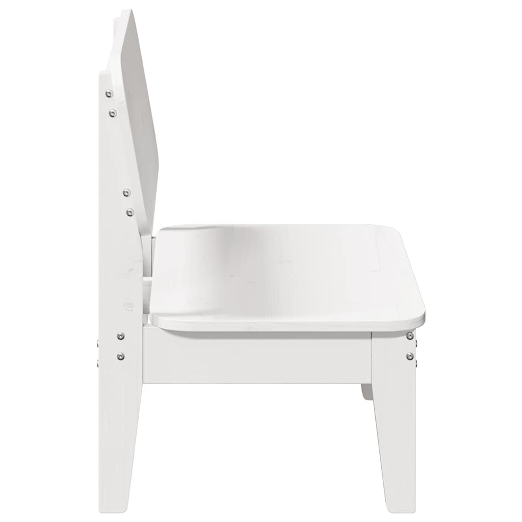 vidaXL Tuinstoel 60x52,5x72 cm massief grenenhout wit
