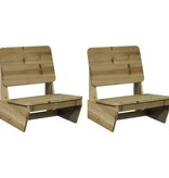 vidaXL Tuinstoelen 2 st 60x64x70,5 cm geïmpregneerd hout