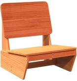 vidaXL Tuinstoelen 2 st 60x64x70,5 cm massief grenenhout wasbruin
