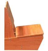 vidaXL Tuinstoelen 2 st 60x64x70,5 cm massief grenenhout wasbruin