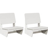 vidaXL Tuinstoelen 2 st 60x64x70,5 cm massief grenenhout wit
