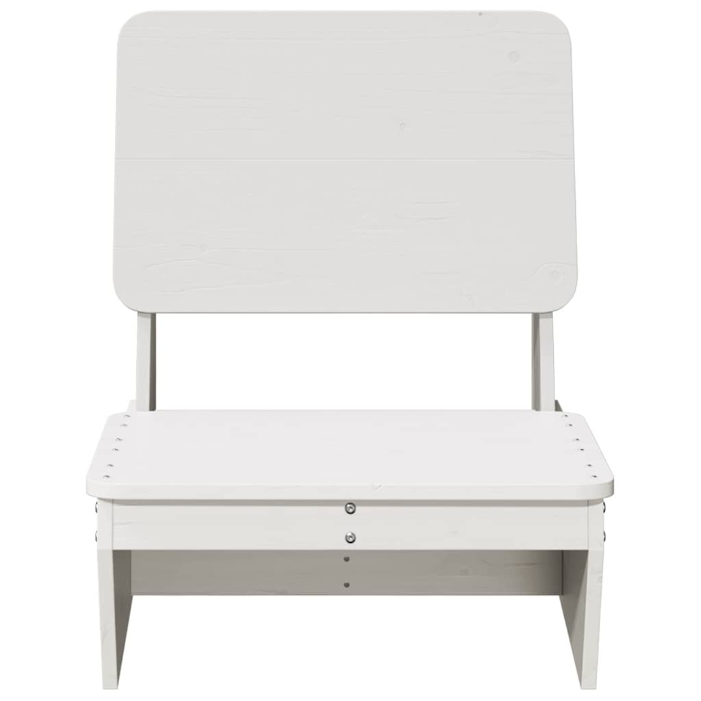 vidaXL Tuinstoelen 2 st 60x64x70,5 cm massief grenenhout wit