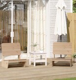 vidaXL Tuinstoelen 2 st 60x64x70,5 cm massief grenenhout