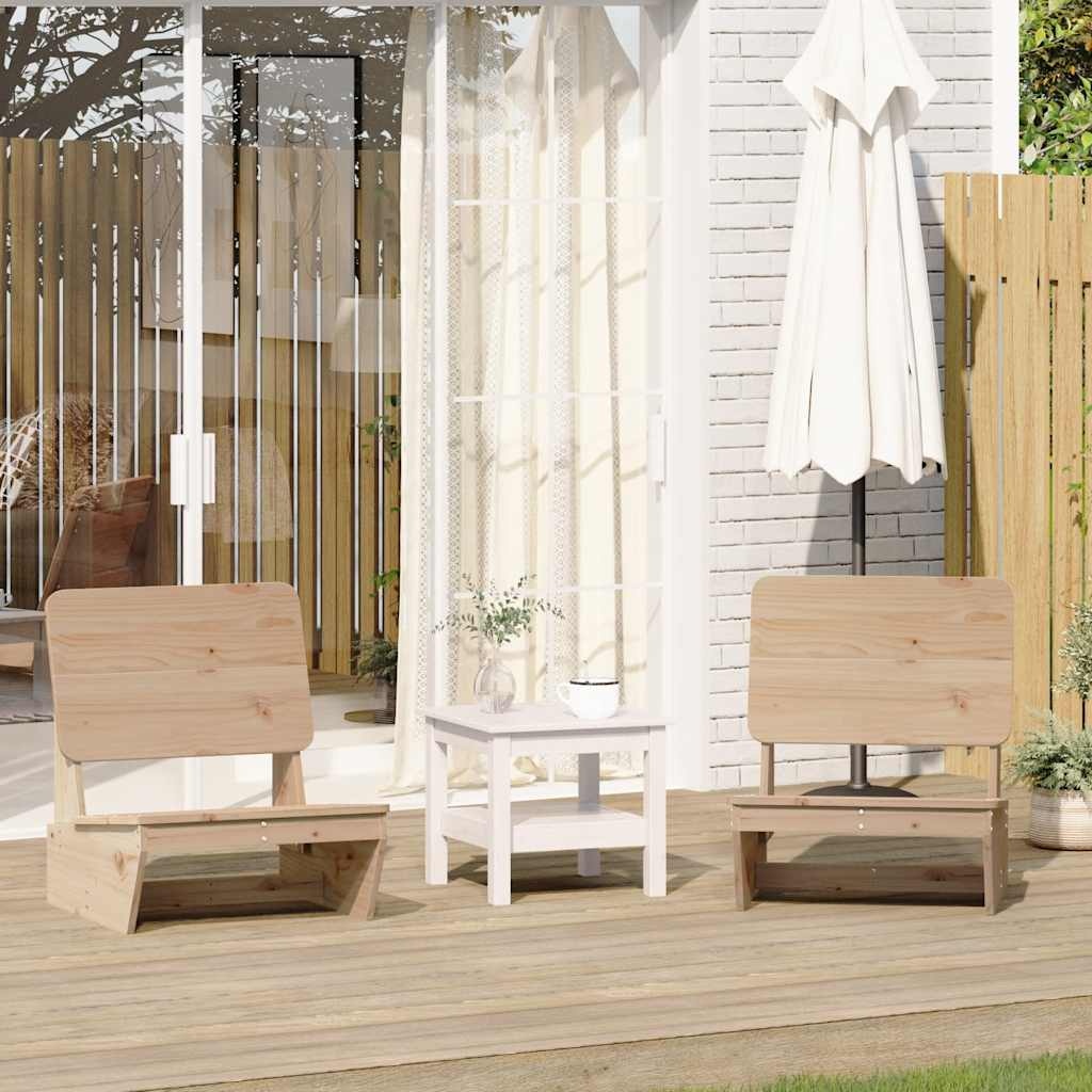 vidaXL Tuinstoelen 2 st 60x64x70,5 cm massief grenenhout