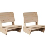 vidaXL Tuinstoelen 2 st 60x64x70,5 cm massief grenenhout