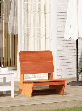 vidaXL Tuinstoel 60x64x70,5 cm massief grenenhout wasbruin