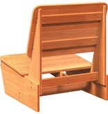 vidaXL Tuinstoel 60x64x70,5 cm massief grenenhout wasbruin