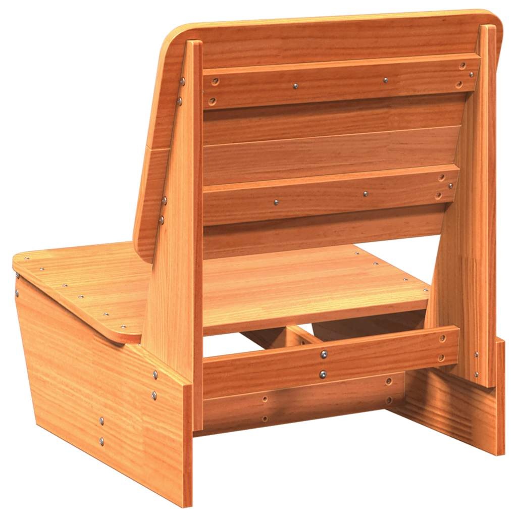 vidaXL Tuinstoel 60x64x70,5 cm massief grenenhout wasbruin