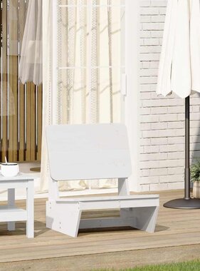 vidaXL Tuinstoel 60x64x70,5 cm massief grenenhout wit