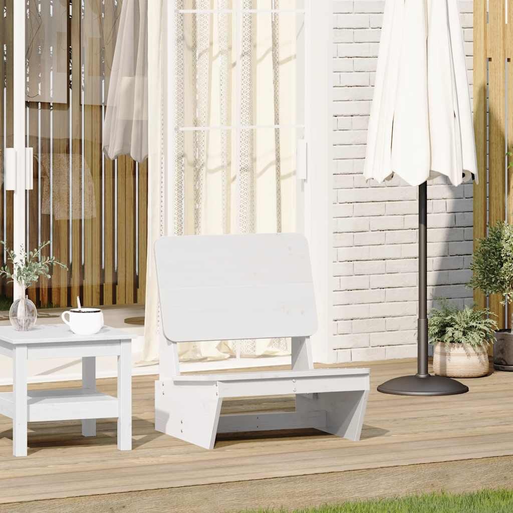 vidaXL Tuinstoel 60x64x70,5 cm massief grenenhout wit