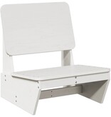 vidaXL Tuinstoel 60x64x70,5 cm massief grenenhout wit
