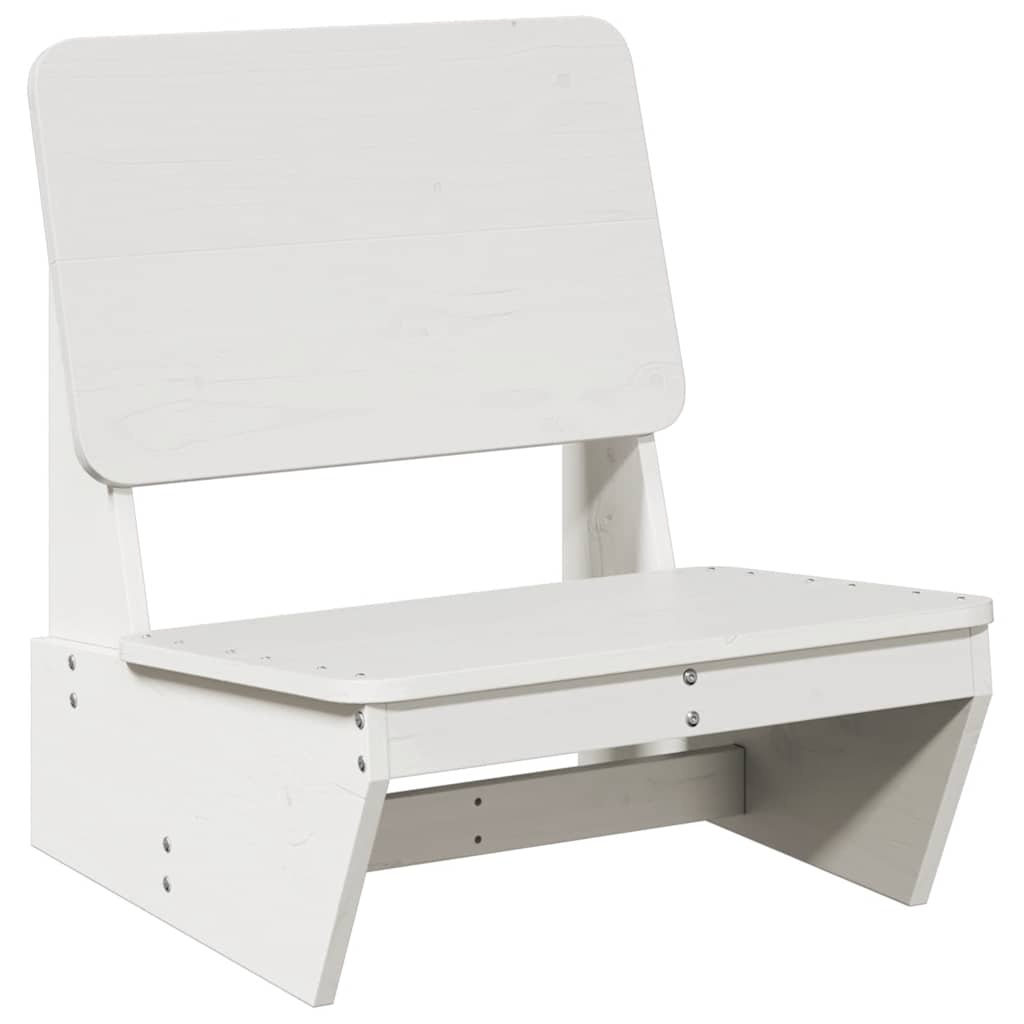 vidaXL Tuinstoel 60x64x70,5 cm massief grenenhout wit