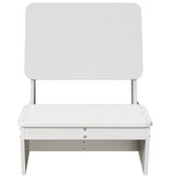 vidaXL Tuinstoel 60x64x70,5 cm massief grenenhout wit