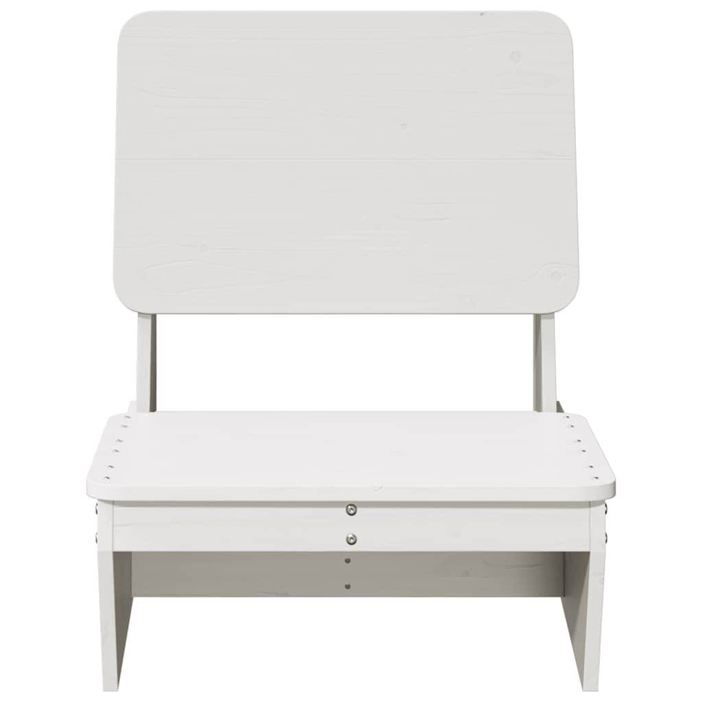 vidaXL Tuinstoel 60x64x70,5 cm massief grenenhout wit