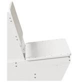 vidaXL Tuinstoel 60x64x70,5 cm massief grenenhout wit